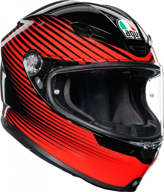 AGV Шлем K-6 Multi Rush Black/Red