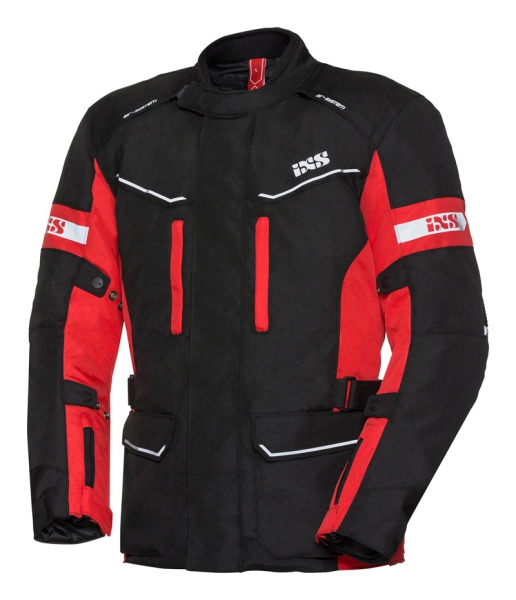 Мотокуртка текстильная IXS Tour Jacke Evans ST чёрный/красный