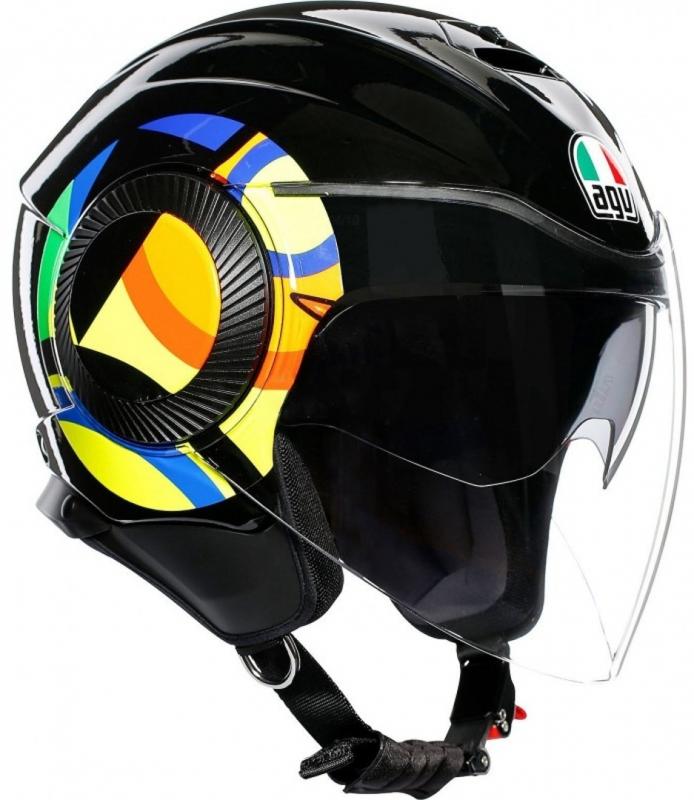 Шлем открытый AGV Orbyt Top Sun&Moon 46 Black