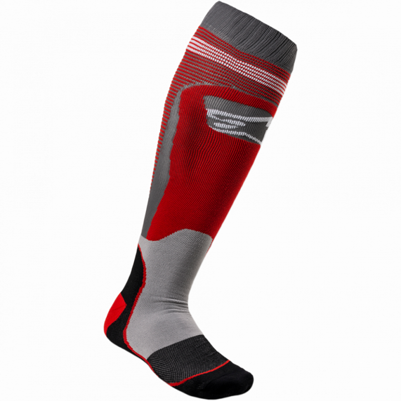 Носки ALPINESTARS MX PLUS-1 SOCKS красно-серый