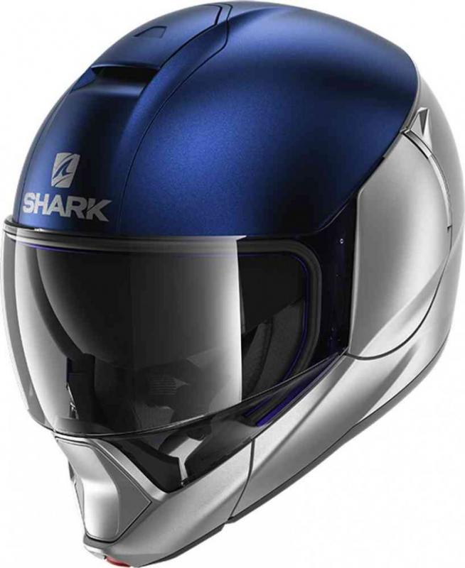 Мотошлем Shark Evojet Dual Mat Silver/Blue/Silver