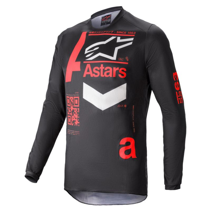 Джерси Alpinestars Fluid Chaser Jersey, черно-красный