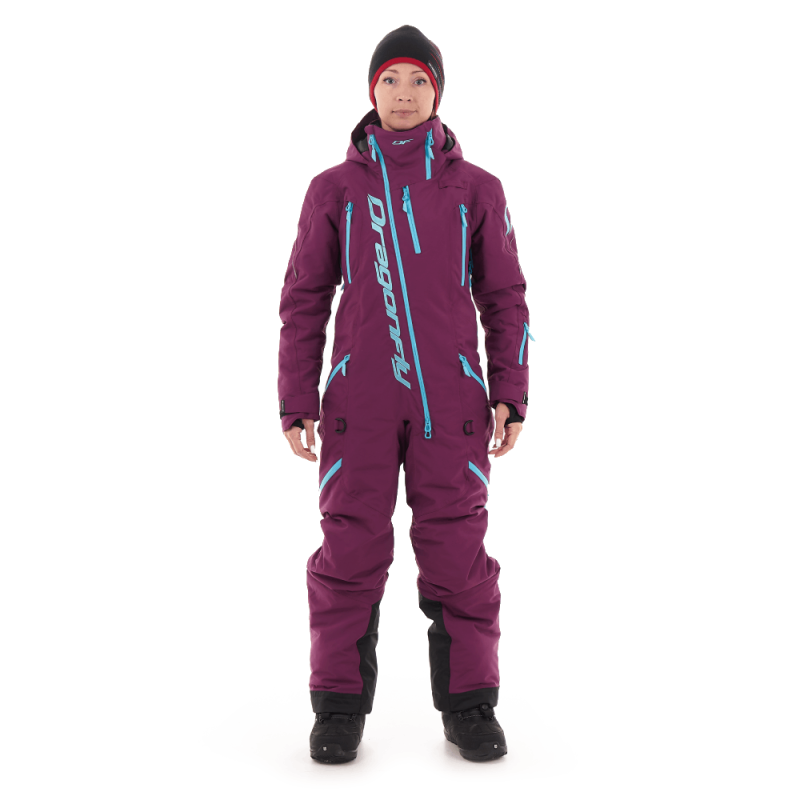 Снегоходный Утепленный комбинезон Dragonfly Extreme Woman Purple Sky 2024