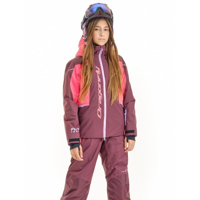 Куртка утепленная детская Dragonfly Gravity Teenager 2023 Purple - Brown