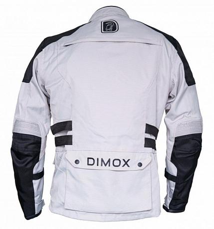 Мотокуртка комбинированная Dimox Northern breath серый/черный M