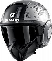 Шлем открытый Shark Street Drak Tribute Rm серый-черный