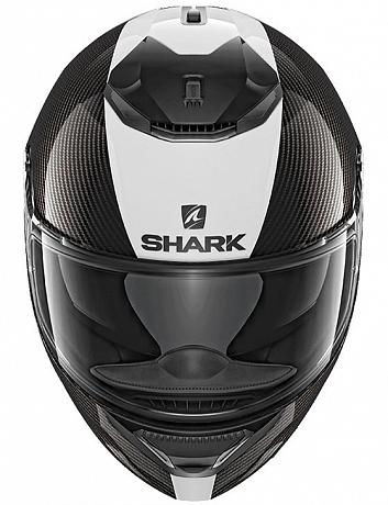 Шлем интеграл Shark Spartan Carbon 1.2 Skin, черно-белый XS