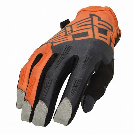 Мотоперчатки кроссовые Acerbis MX X-H оранжево-серые M