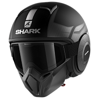 Шлем открытый Shark Street Drak Tribute Rm Mat Black-silver