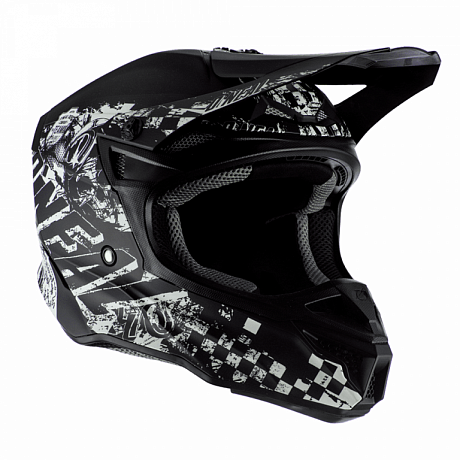Кроссовый шлем Oneal 5Series Rider черный/белый матовый S