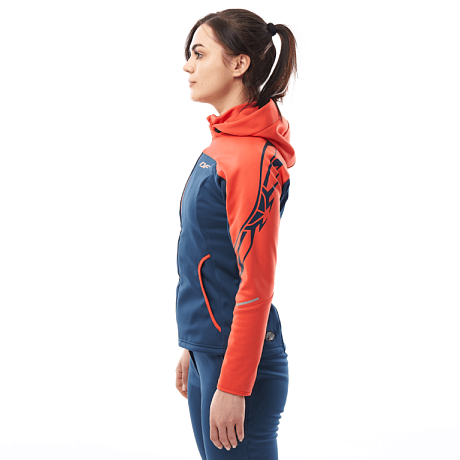 Куртка с капюшоном Dragonfly EXPLORER 2.0 Woman Coral - Ocean 2024