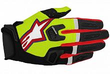 Мотоперчатки Alpinestars Racefend Gloves, черно-желто-красные