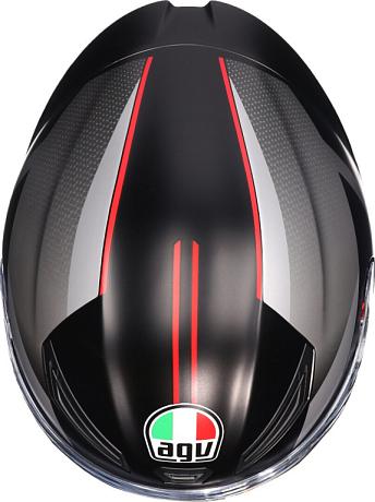 Шлем AGV K-1 S E2206 Lap Matt Black/grey/red S