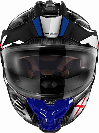 Кроссовый шлем Nolan X-552 ULTRA CARBON (2024) Dinamo N-Com 024 Carbon Blue/White/Red/Glossy Black S