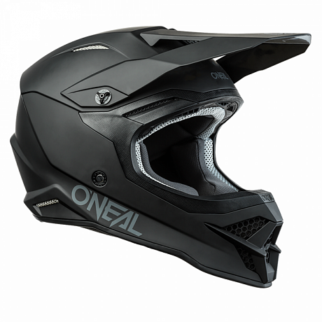 Кроссовый шлем Oneal 3Series Solid чёрный матовый S