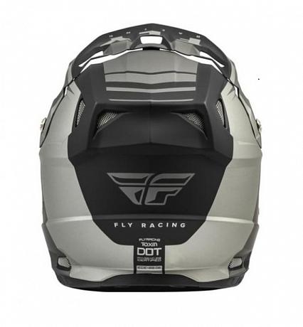 Шлем кроссовый Fly Racing TOXIN Transfer серый/черный мат