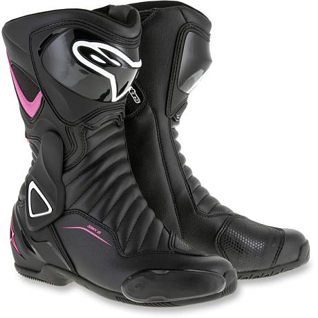 Мотоботы Alpinestars Stella SMX-6 V2, BLK FUCHIA WHT 39