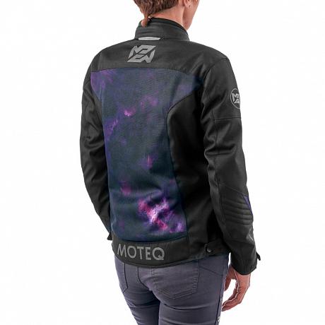 Текстильная женская куртка Moteq Destiny, черно/фиолетовая 2XS