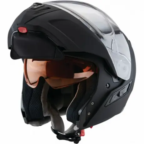 Шлем снегоходный ZOX Condor, стекло с электроподогревом Черный мат XS