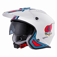 Шлем открытый O'NEAL Volt MN1, глянец Белый/красный