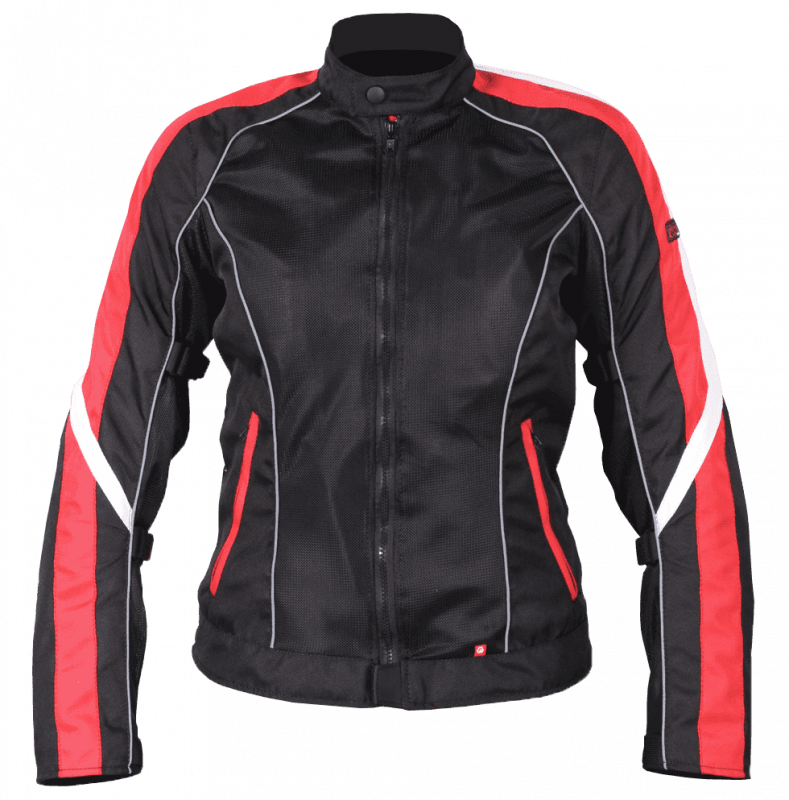 Куртка женская текстиль Inflame Glacial красно-черный